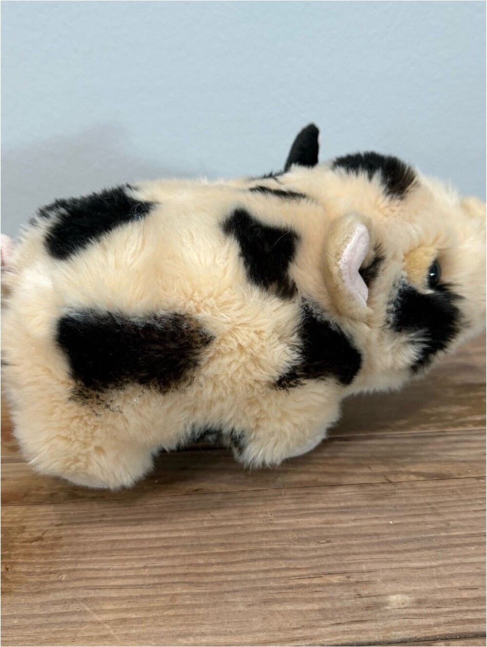 Aurora Miyoni Tots Spotted Piglet Plush Stuffed Animal Cream Black 9in - Picture 7 of 8